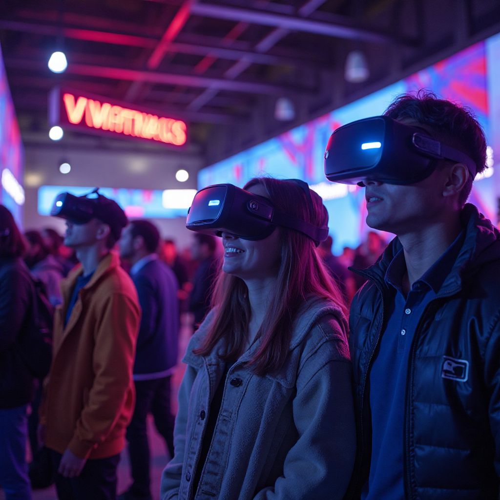 VR experience zone at the expo